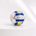 Berloque Separador Esporte Bola de Voleibol Prata 925