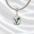 Berloque Medalha Vegano Prata 925