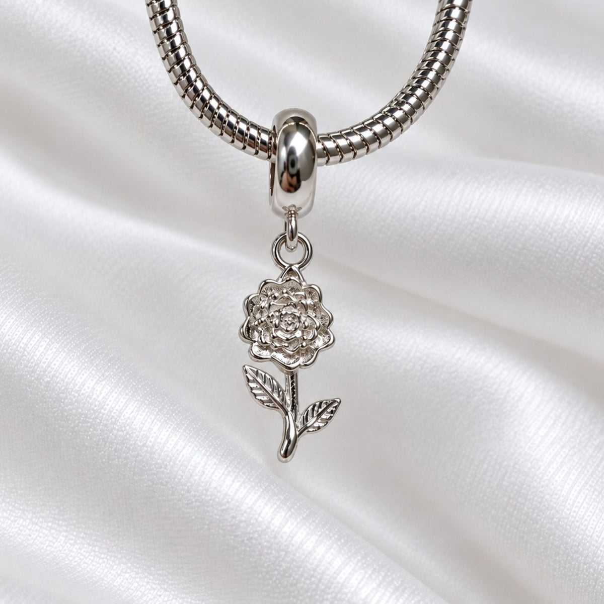 Berloque Flor Prata 925