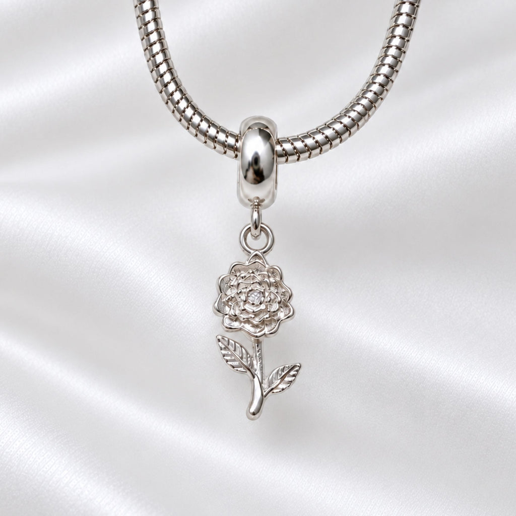 Berloque Flor Prata 925