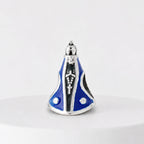 Berloque Nossa Senhora Aparecida Azul Prata 925