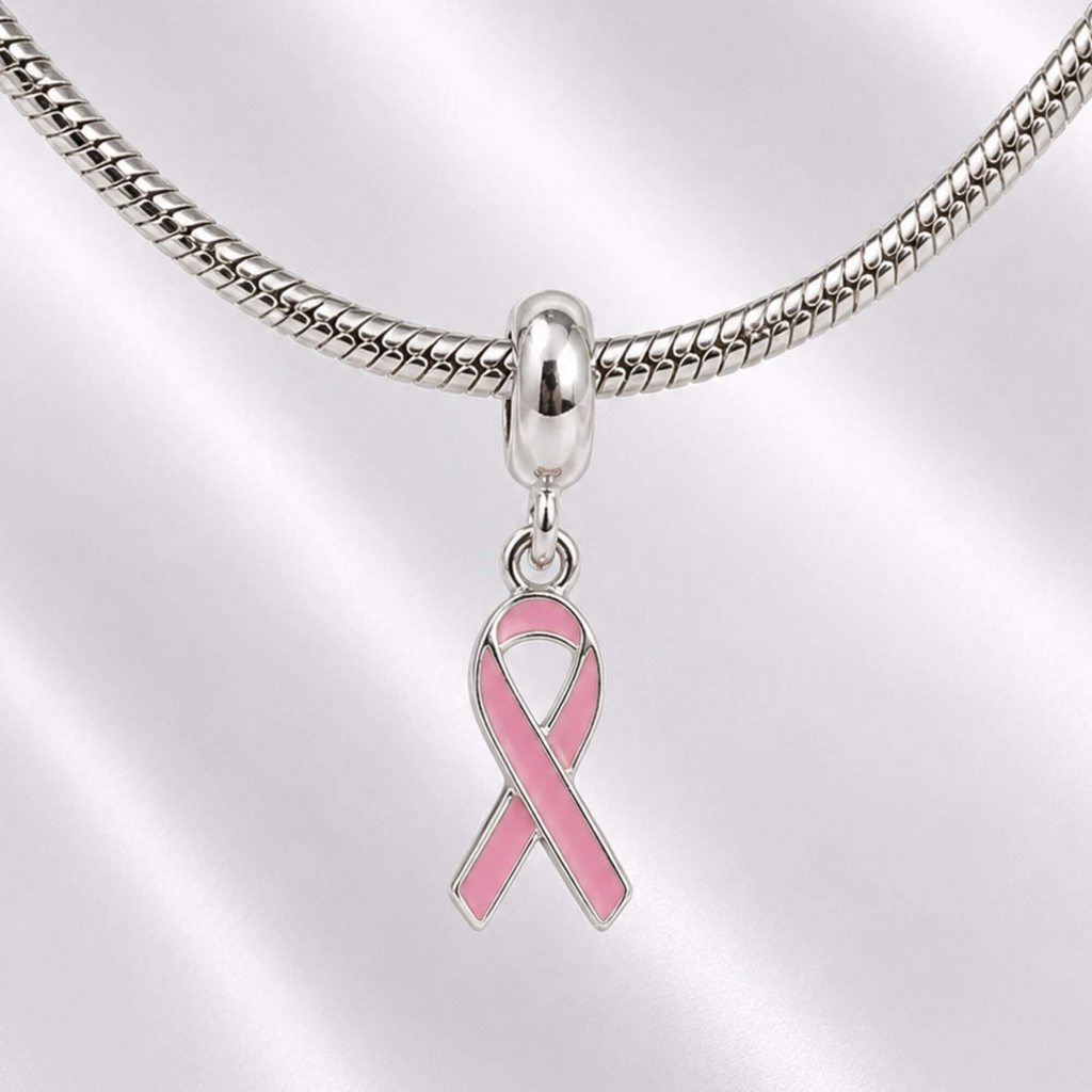 Berloque Símbolo da Cura Rosa Prata 925