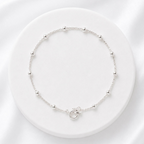 Pulseira de Prata 925 Veneziana Com Bolinhas