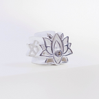 Berloque Separador Flor de Lótus Prata 925
