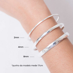 Bracelete Fio Quadrado 2mm Prata 925
