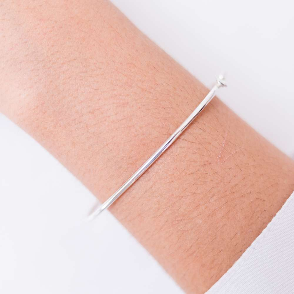 Bracelete Fio Redondo 2mm Prata 925