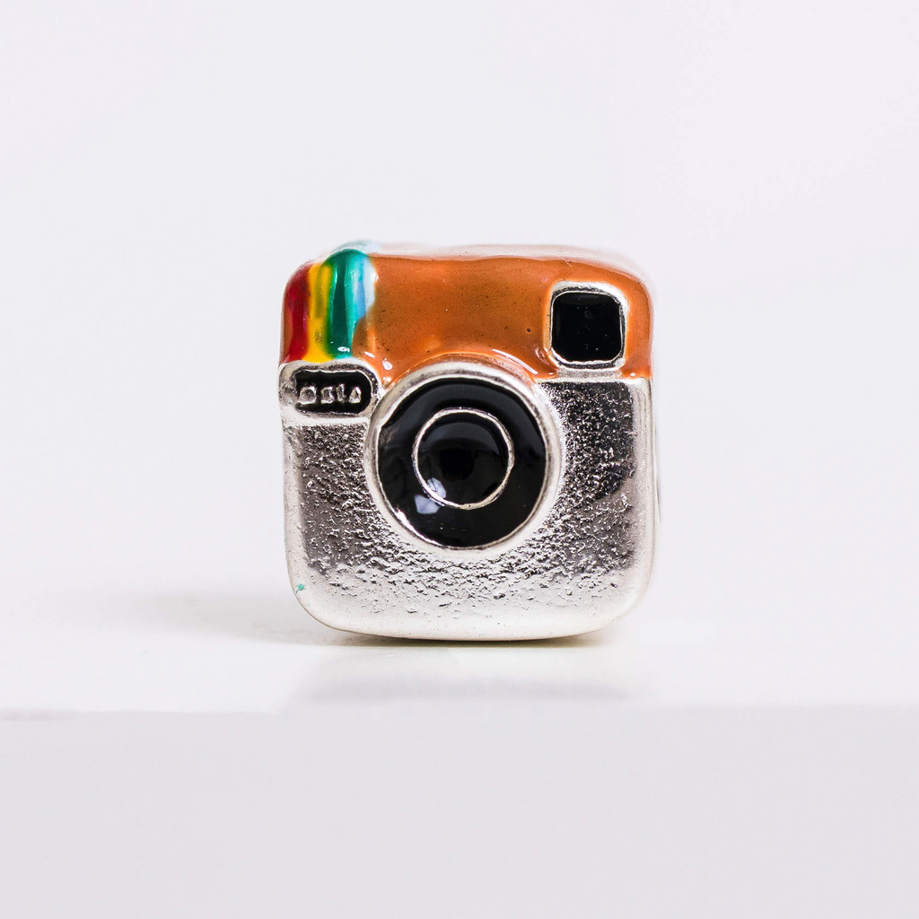 Berloque Instagram Retrô Prata 925