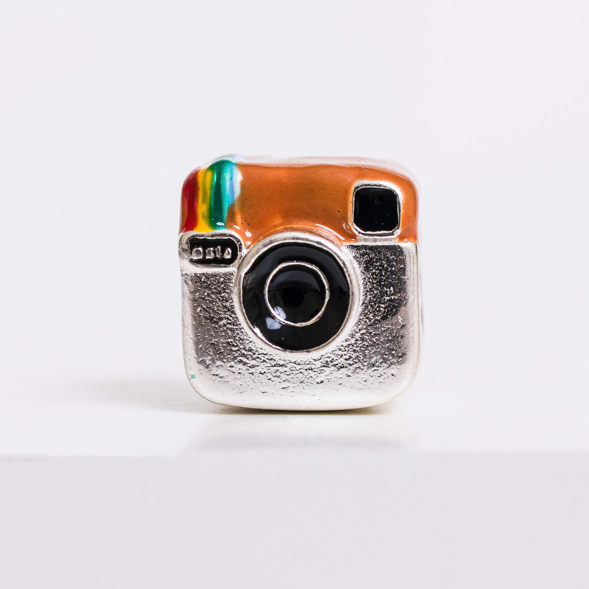 Berloque Instagram Retrô Prata 925