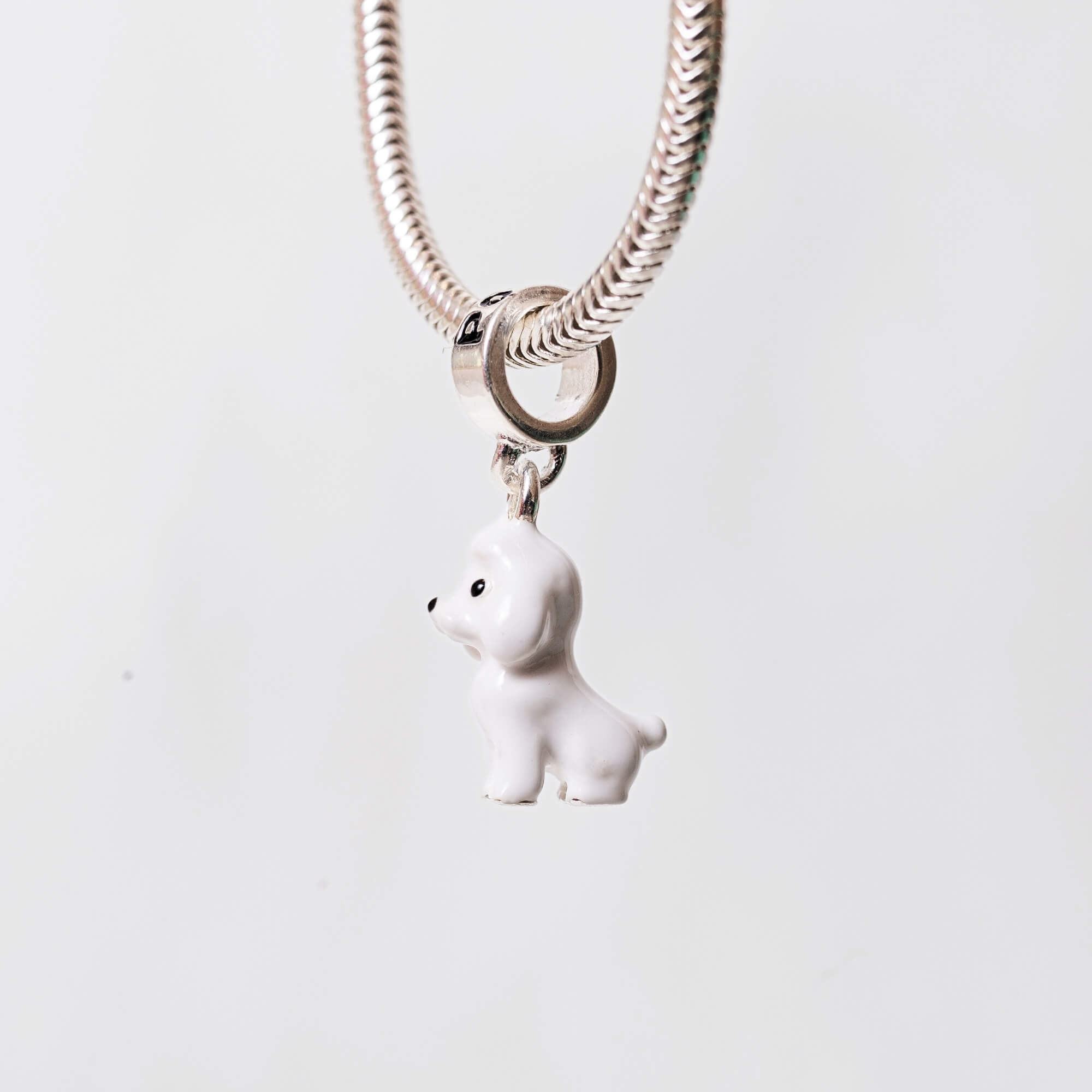 Berloque Cachorro Poodle Prata 925
