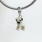 Berloque Cachorro Pug Prata 925