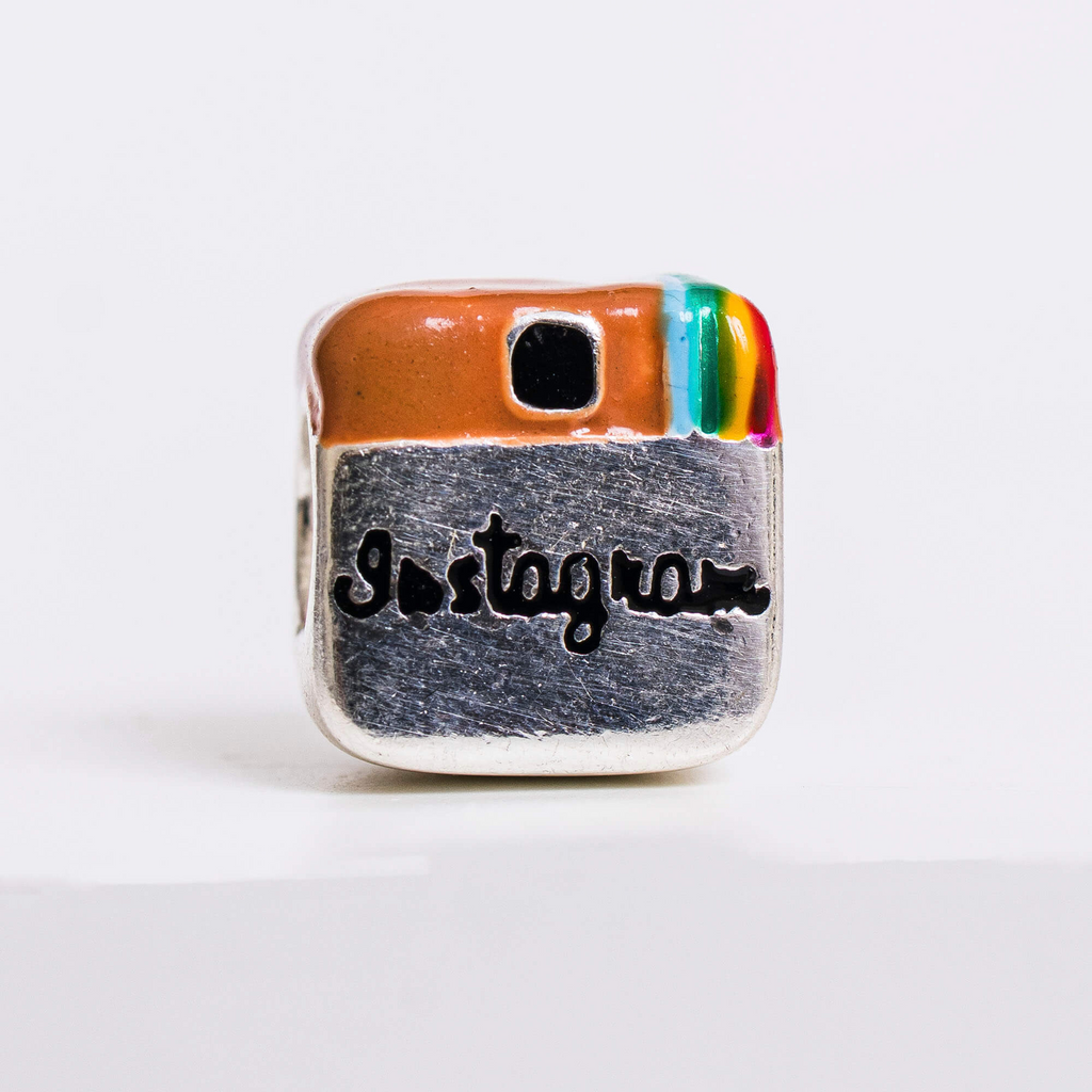 Berloque Instagram Retrô Prata 925