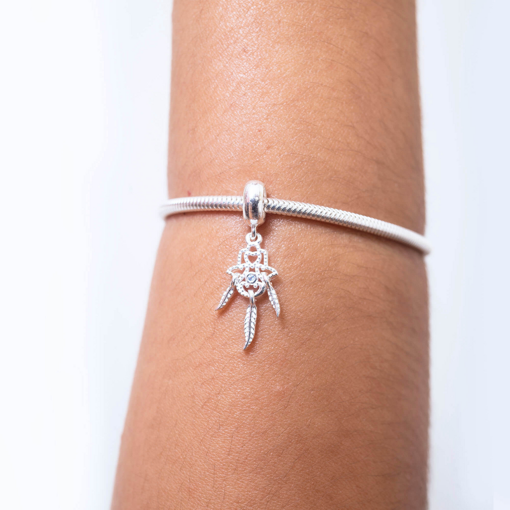 Berloque Hamsa Filtro dos Sonhos Prata 925