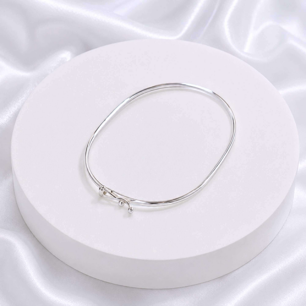 Bracelete Abaulado 3mm Prata 925