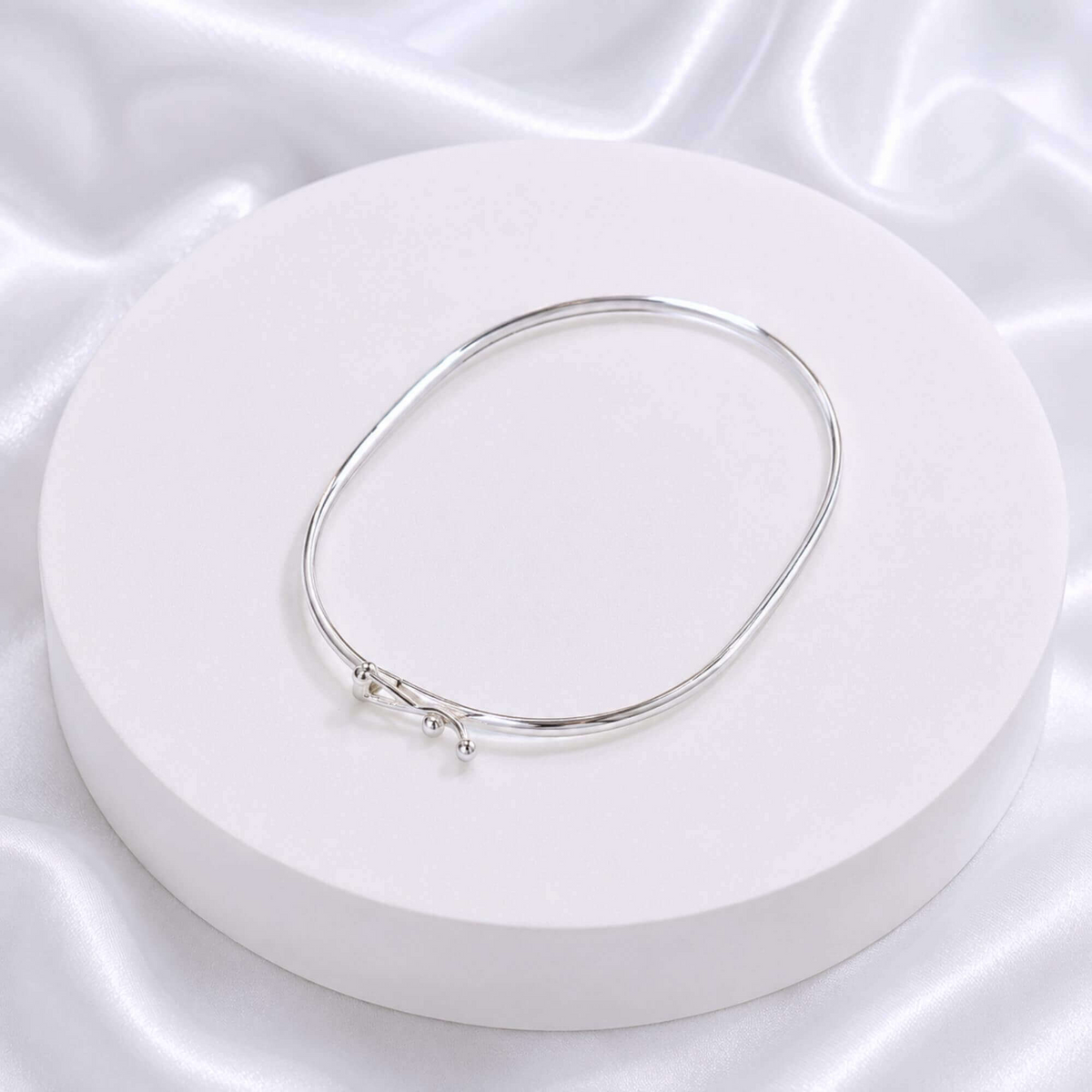 Bracelete Abaulado 3mm Prata 925