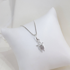 Colar Menino Com Zircônia Cristal Prata 925