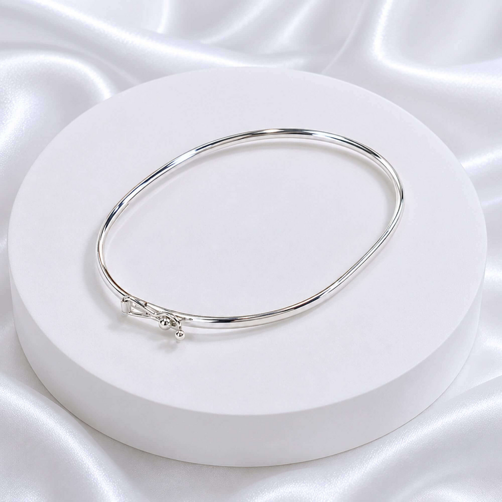 Bracelete Abaulado 3mm Prata 925
