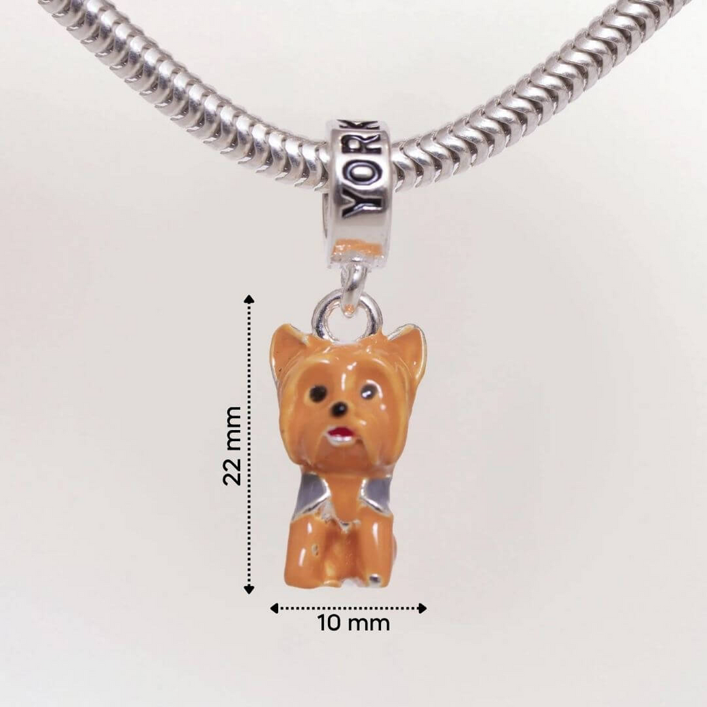 Berloque Cachorro Yorkshire Prata 925