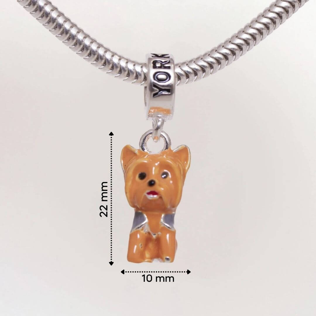 Berloque Cachorro Yorkshire Prata 925