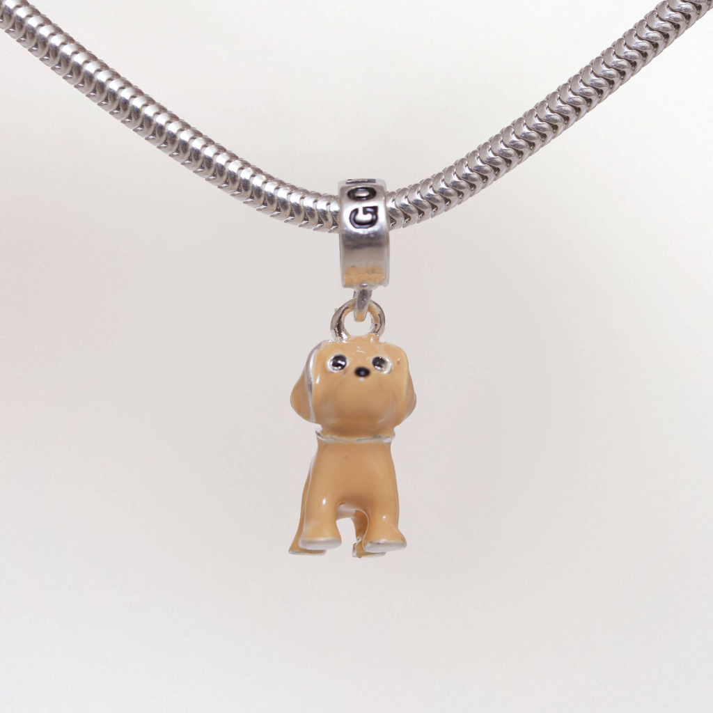 Berloque Cachorro Golden Prata 925