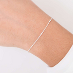 Pulseira Cartier Alternada 18cm Prata 925