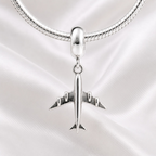 Berloque Avião Pingente Prata 925