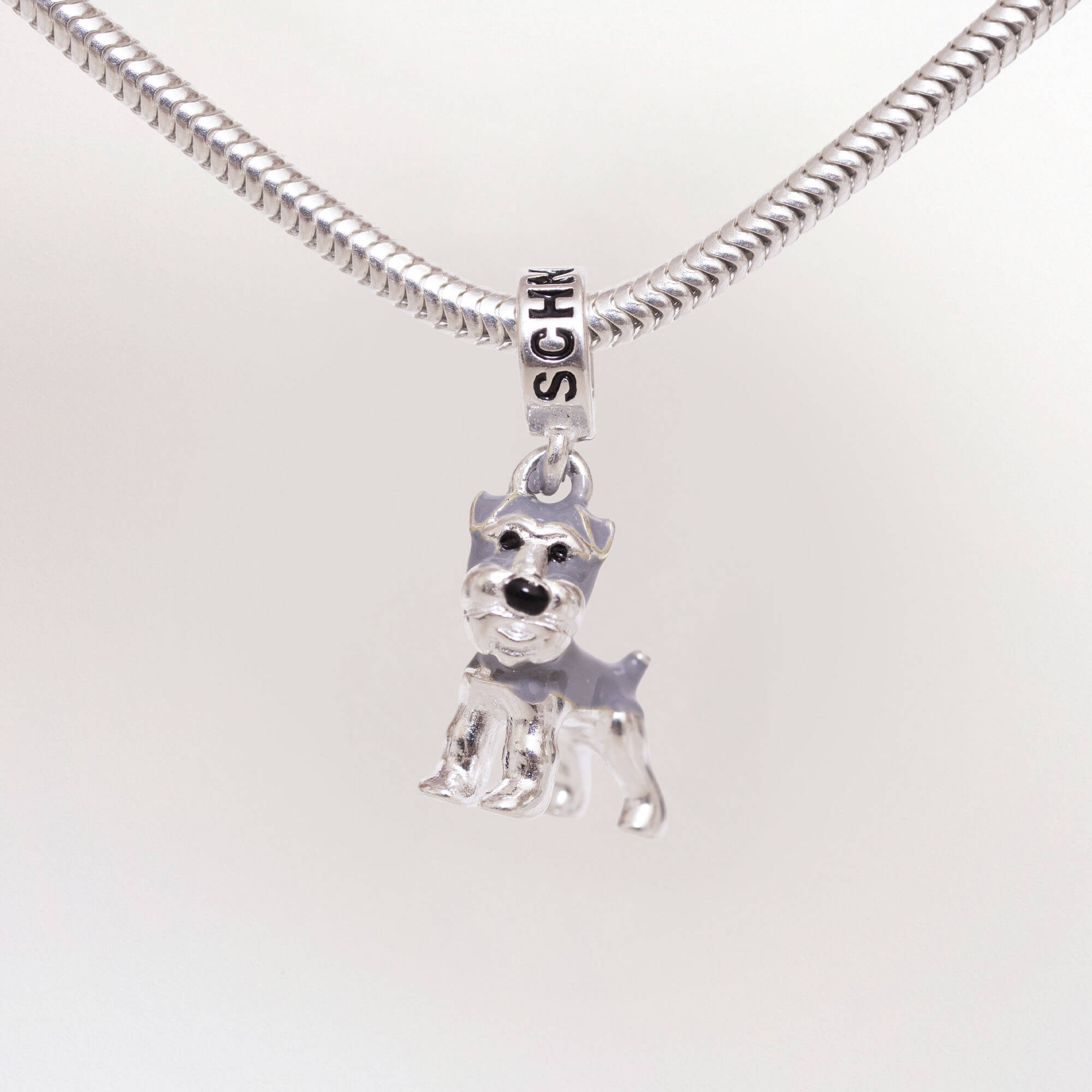 Berloque Cachorro Schnauzer Prata 925