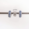 Leve 3 pague 2 - Kit de Berloques em Prata 925 com 2 unidades Separador Zircônia Azul Celeste e Ganhe Mini Separador