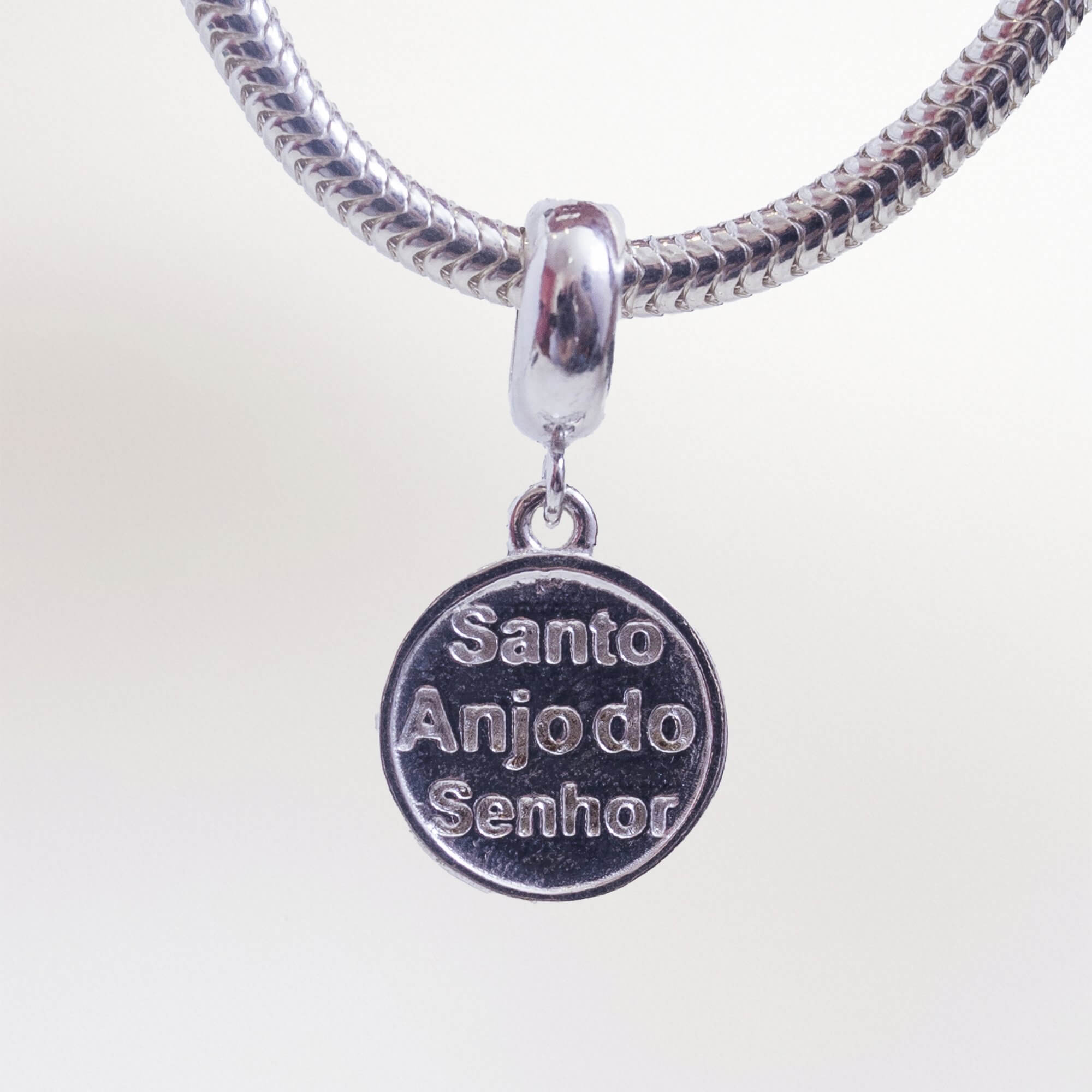 Berloque Santo Anjo Prata 925
