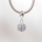Berloque Medalha de São Bento Prata 925