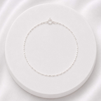 Pulseira Palito Com Bolinhas Diamantada 18 cm Prata 925
