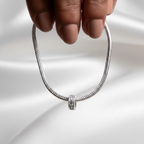 Berloque Mini Separador Zirconia Cristal Prata 925