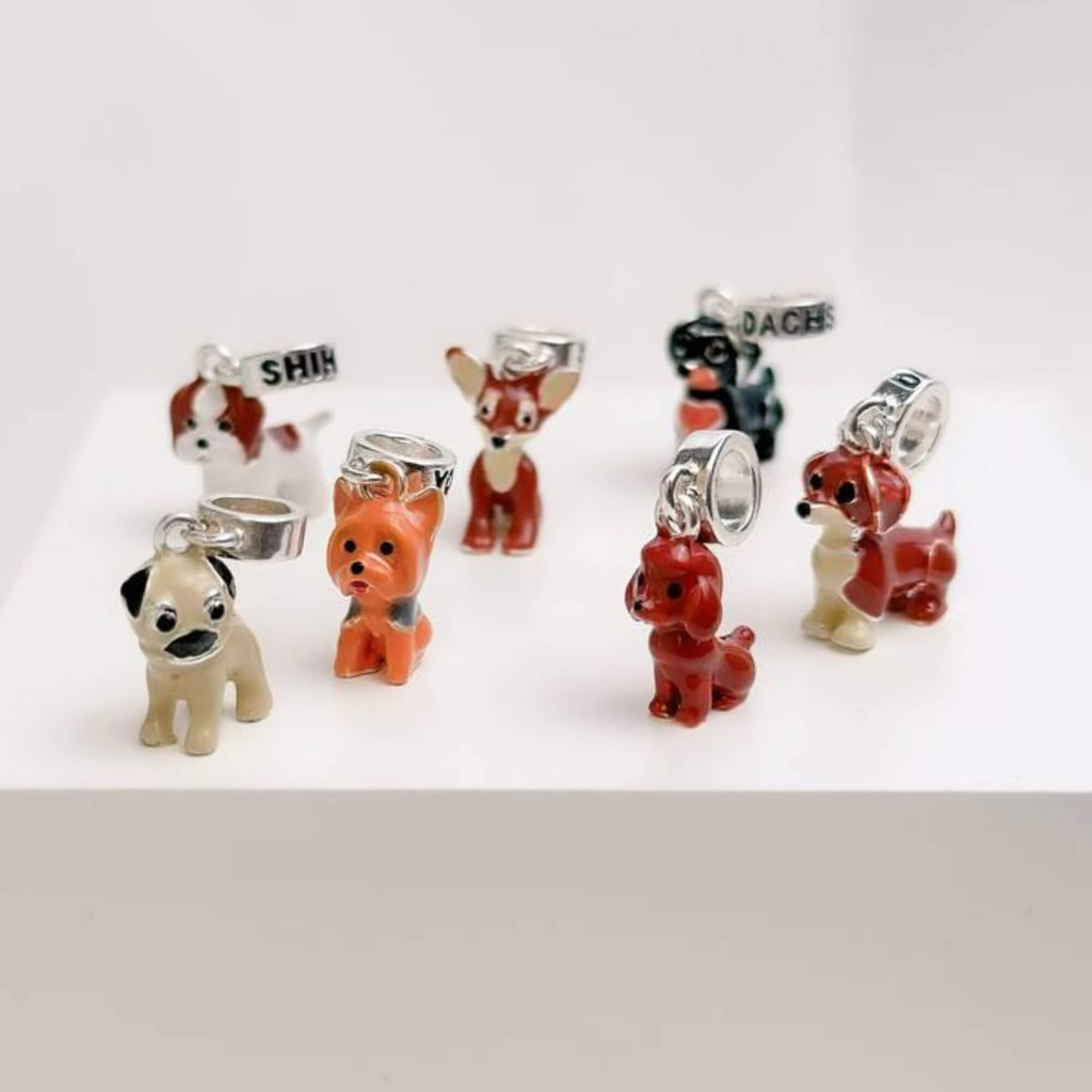 Berloque Cachorro Pug Prata 925