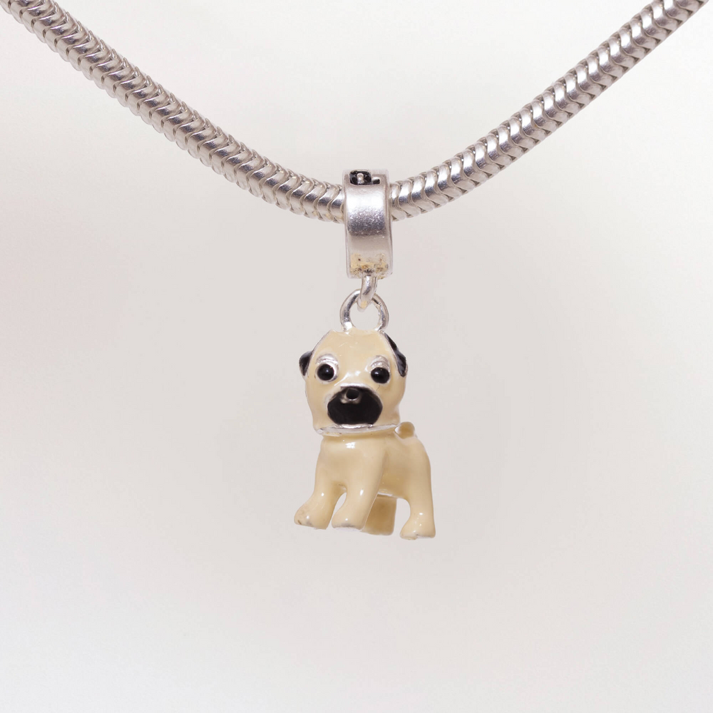 Berloque Cachorro Pug Prata 925