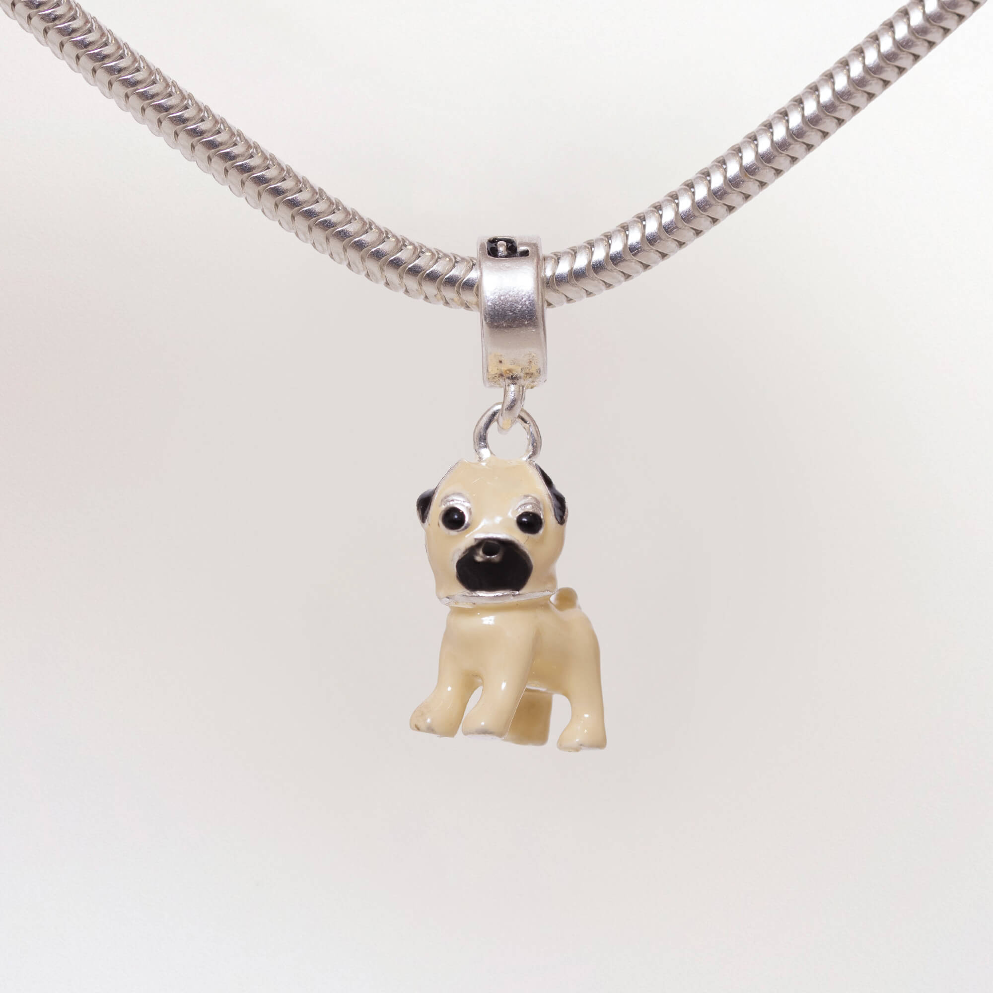 Berloque Cachorro Pug Prata 925
