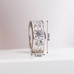 Berloque Mini Separador Zirconia Cristal Prata 925