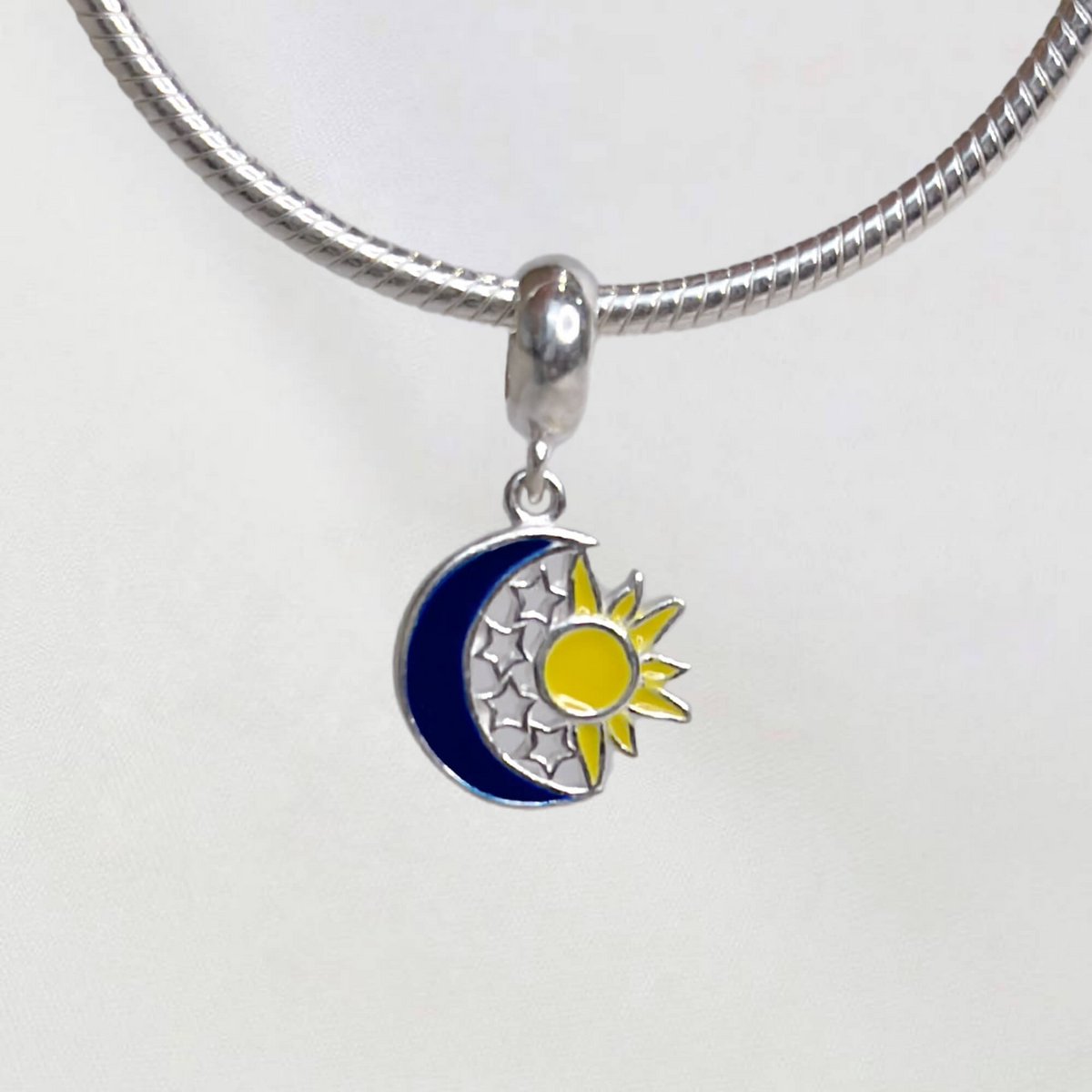Berloque Lua, Sol e Estrelas Prata 925
