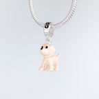 Berloque Cachorro Golden Prata 925