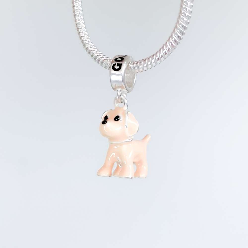 Berloque Cachorro Golden Prata 925