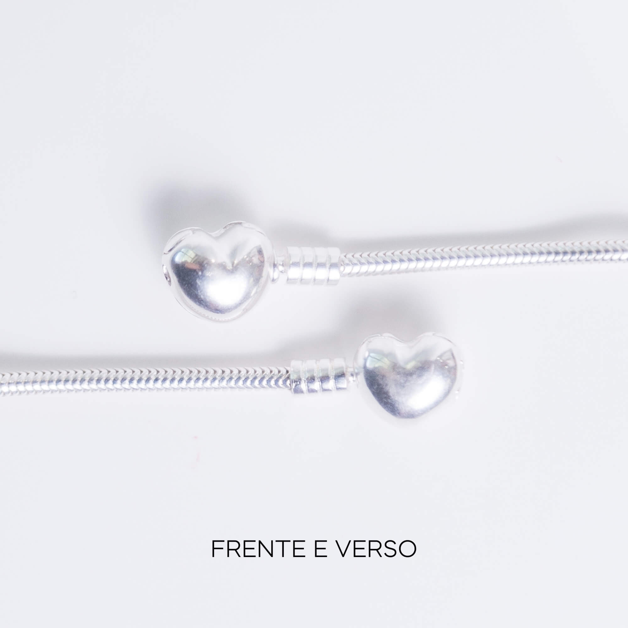 Pulseira de Berloque Coração Prata 925