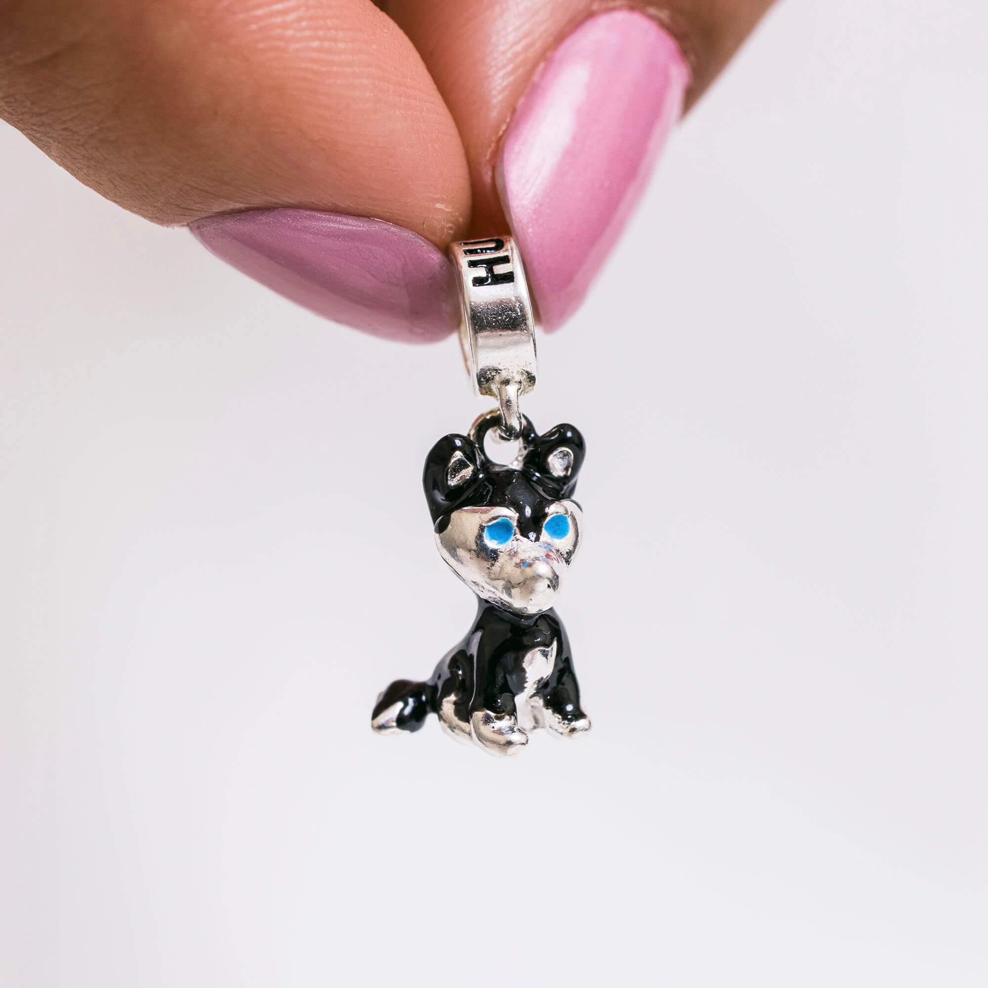 Berloque Cachorro Husky Prata 925
