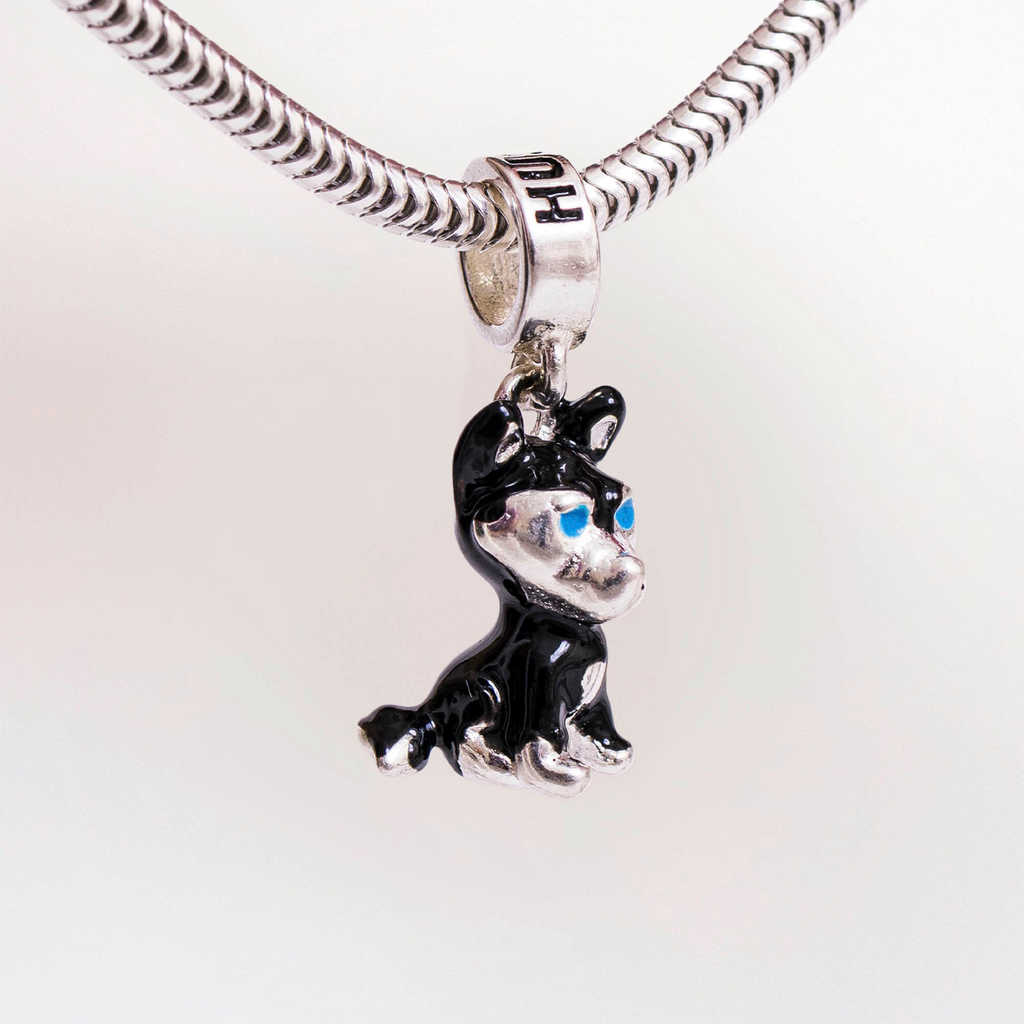 Berloque Cachorro Husky Prata 925