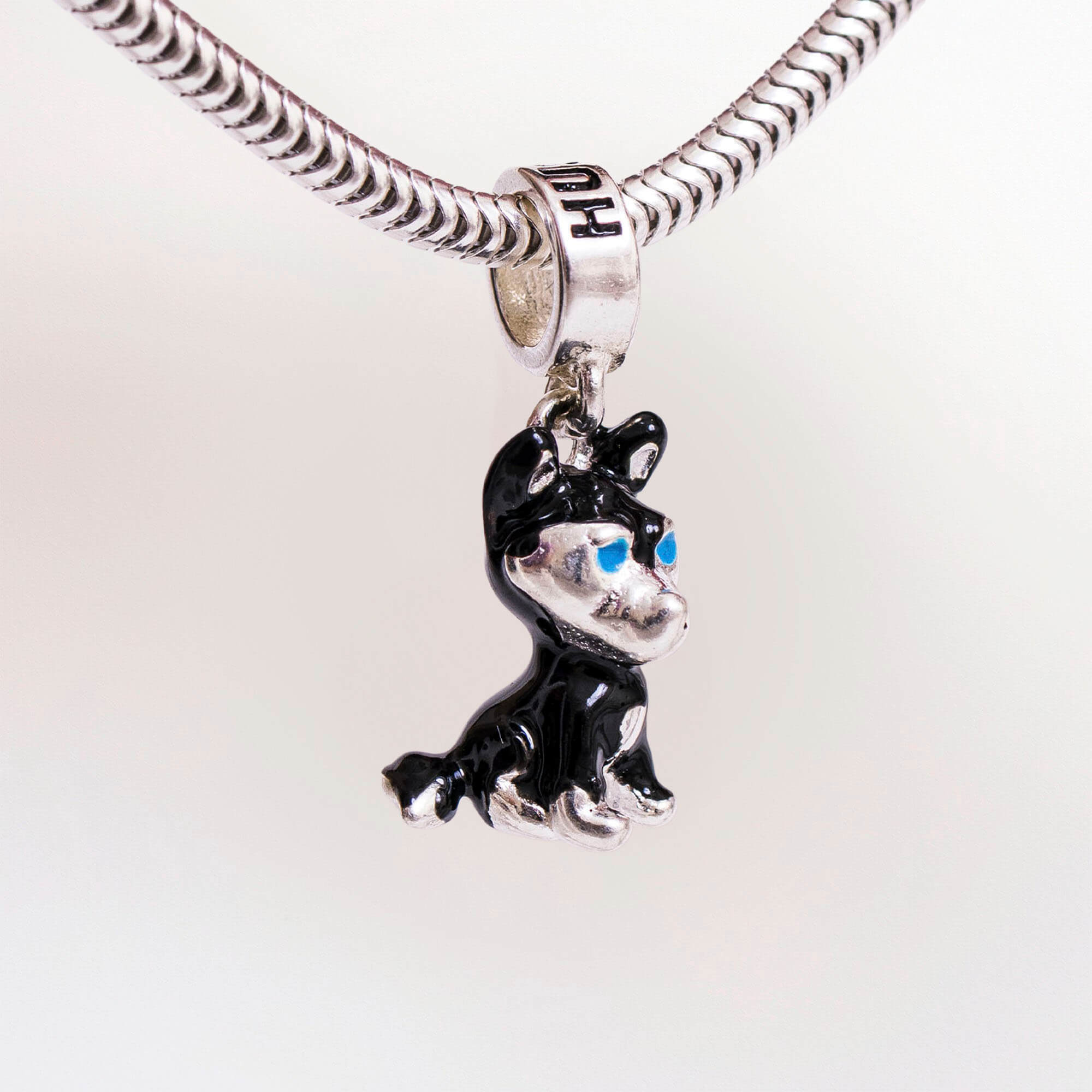Berloque Cachorro Husky Prata 925