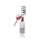 Berloque Vinho e Taça Prata 925