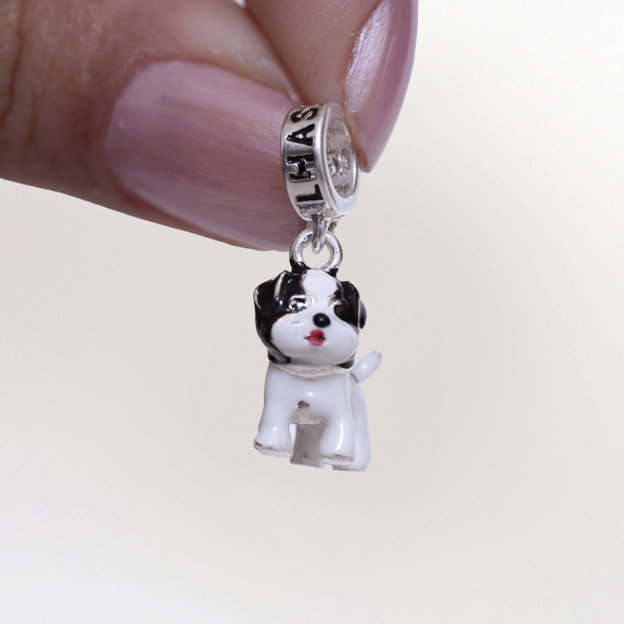Berloque Cachorro Lhasa Apso Prata  925