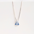 Colar Mini Nossa Senhora Aparecida Cravejado com Zircônias Prata 925