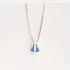 Colar Mini Nossa Senhora Aparecida Cravejado com Zircônias Prata 925