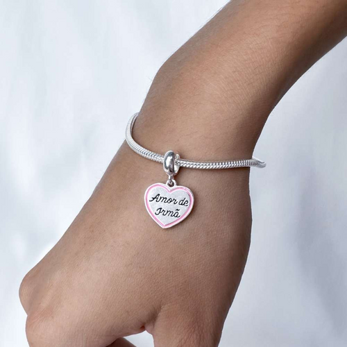 Berloque Amor de Irmã Prata 925