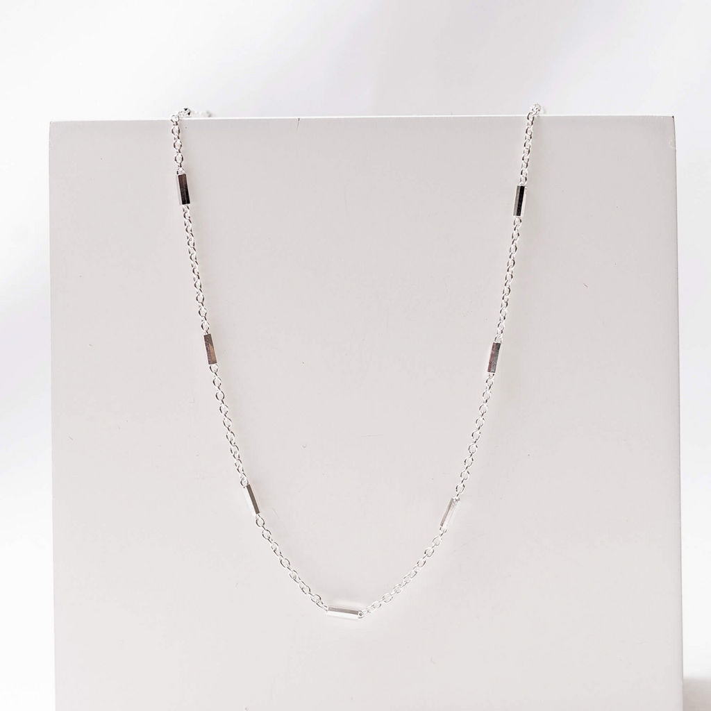 Corrente Cartier Alternada 40cm Prata 925