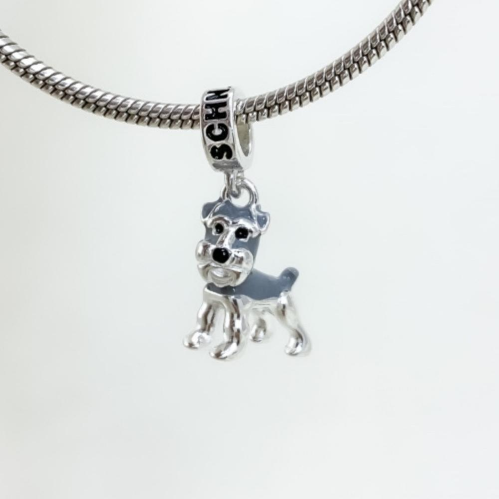 Berloque Cachorro Schnauzer Prata 925