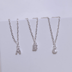 Pulseira de Prata 925 Mini Iniciais Cravejadas